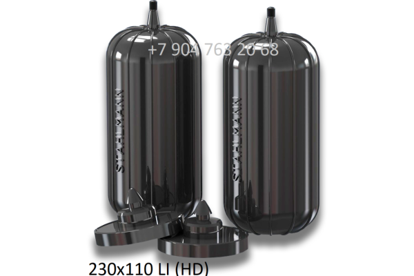 Комплект усиленных пневмоподушек 230х110 LI (HD) с торцевым клапаном
